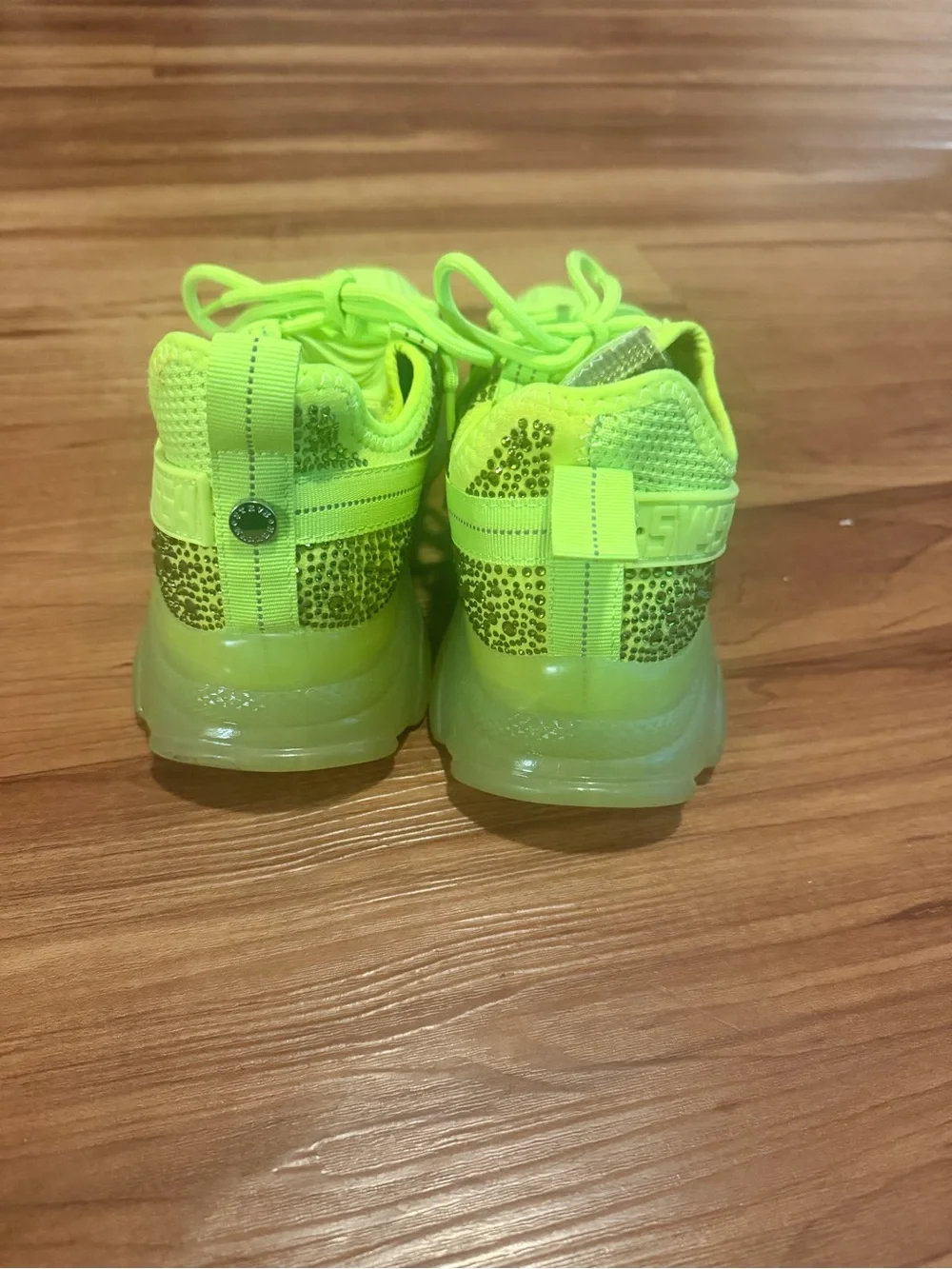 Steve Madden Neon Yellow SM NY90 Athletic Sneakers